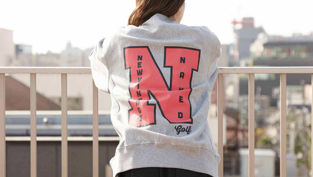 NAKED GOLF × NEW VINTAGE GOLF Sweatshirt ( Gray )